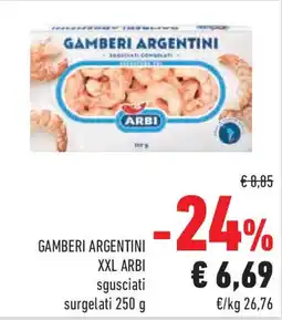 Conad Superstore Gamberi argentini XXL ARBI offerta