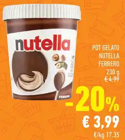 Conad Superstore Pot gelato nutella FERRERO offerta