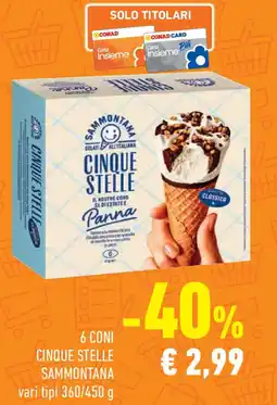 Conad Superstore 6 coni cinque stelle SAMMONTANA offerta