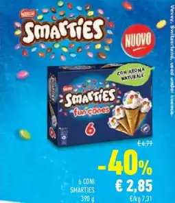 Conad Superstore 6 coni SMARTIES offerta