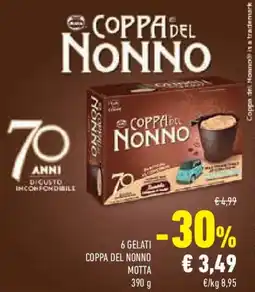 Conad Superstore 6 gelati COPPA DEL NONNO offerta