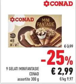 Conad Superstore 9 gelati minifantasie CONAD offerta