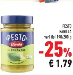 Conad Superstore Pesto BARILLA vari tipi offerta