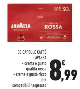 Conad Superstore 30 capsule caffè LAVAZZA offerta