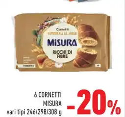Conad Superstore 6 cornetti MISURA offerta