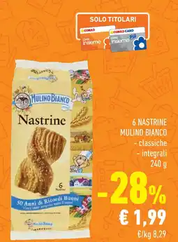 Conad Superstore 6 nastrine MULINO BIANCO offerta