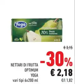 Conad Superstore Nettari di frutta optimum YOGA offerta