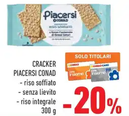 Conad Superstore Cracker PIACERSI CONAD offerta