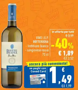 Conad Superstore Vino i.g.p. BOTTEBUONA offerta