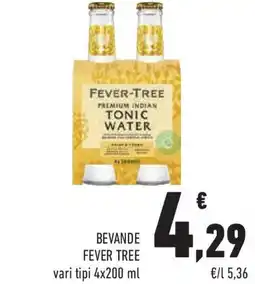 Conad Superstore Bevande fever tree vari tipi offerta
