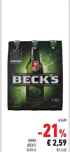 Conad Superstore Birra BECK'S offerta