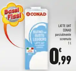 Conad LATTE UHT CONAD parzialmente scremato offerta