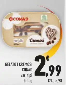 Conad Gelato i cremosi CONAD offerta