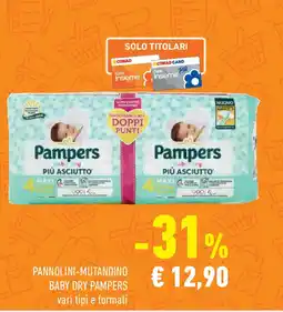 Conad Superstore Pannolini-mutandino BABY DRY PAMPERS vari tipi e formati offerta