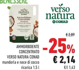 Conad Superstore Ammorbidente concentrato VERSO NATURA CONAD offerta
