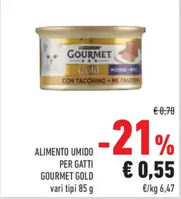 Conad Superstore Alimento umido per gatti GOURMET GOLD offerta