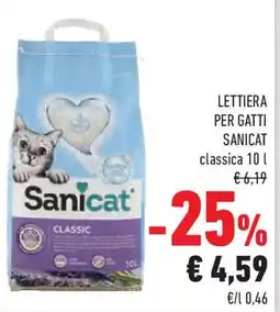 Conad Superstore Lettiera per gatti SANICAT offerta
