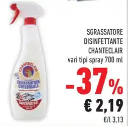 Conad Superstore Sgrassatore universale disinfettante CHANTECLAIR offerta