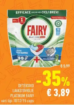 Conad Superstore Detersivo lavastoviglie PLATINUM FAIRY vari tipi offerta