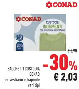 Conad Superstore Sacchetti custodia CONAD offerta