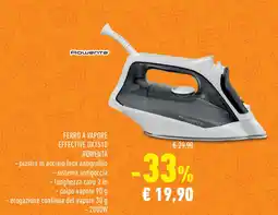 Conad Superstore Ferro a vapore effective DX1510 ROWENTA offerta