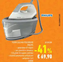 Conad Superstore Ferro caldaia PSG2000/80 PSG2 PHILIPS offerta