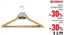 Conad Superstore Grucce in legno/plastica CONAD offerta