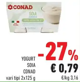 Conad Superstore Yogurt soia CONAD offerta
