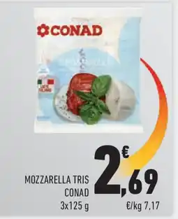 Conad Superstore Mozzarella tris CONAD offerta