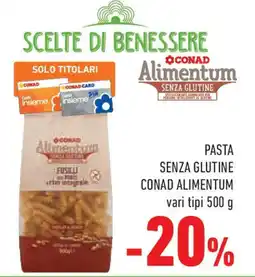 Conad Superstore Pasta senza glutine CONAD ALIMENTUM offerta