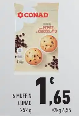 Conad Superstore 6 muffin CONAD offerta