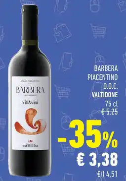 Conad Superstore Barbera piacentino d.o.c. VALTIDONE offerta