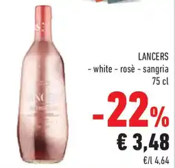 Conad Superstore LANCERS -white-rosè - sangria offerta