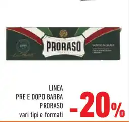 Conad Superstore Linea pre e dopo barba PRORASO offerta