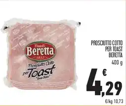 Conad Superstore Prosciutto cotto per toast BERETTA offerta