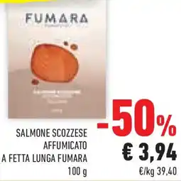 Conad Superstore Salmone scozzese affumicato a fetta lunga FUMARA offerta