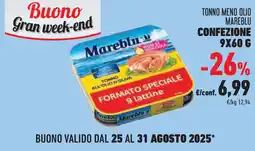 Conad Superstore Tonno meno olio MAREBLU offerta