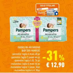 Conad Pannolini-mutandino baby dry PAMPERS offerta