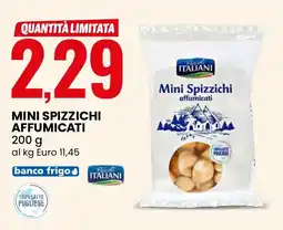 Eurospin Mini spizzichi affumicati Pascoli ITALIANI offerta