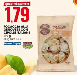 Eurospin Focaccia alla genovese con cipolle italiane TRE MULINI offerta