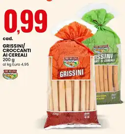 Eurospin Grissini/ croccanti ai cereali TRE MULINI offerta