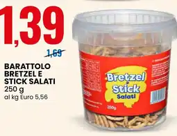 Eurospin Barattolo bretzel e stick salati offerta