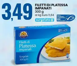 Eurospin Filetti di platessa impanati ATHENA offerta