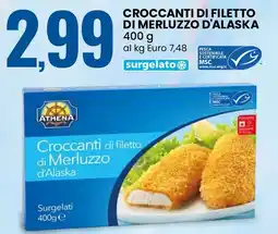 Eurospin Croccanti di filetto di merluzzo d'alaska ATHENA offerta