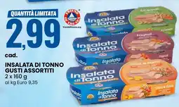 Eurospin Insalata di tonno gusti assortiti offerta