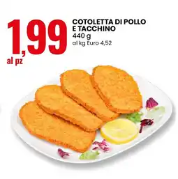 Eurospin Cotoletta di pollo e tacchino offerta