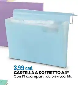 Eurospin Cartella a soffietto A4 offerta