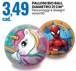 Eurospin Palloni bio ball diametro 21 cm offerta