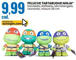 Eurospin Peluche tartarughe NINJA offerta