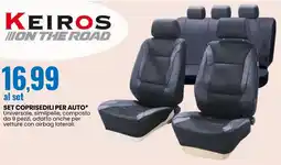 Eurospin Set coprisedili per auto KEIROS offerta